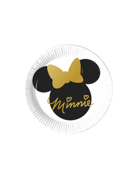 90723 PAPIRNI TANJURI MINNIE GOLD DISNEY 20 cm, 8/1