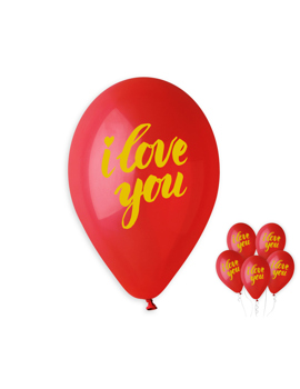 GS120-ILZ BALONI PREMIUM HELI I Love You 33cm 5/1