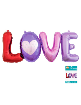 BF-LTLV FOLIJSKI BALON LOVE 74cm