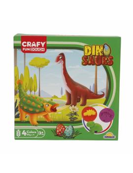 04734 PLASTELIN DINOSAUR SET 22x22 cm 14kom