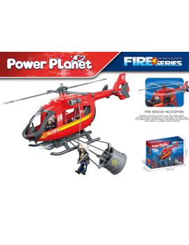 MKT868416 Vatrogasni helikopter sa svjetlosnim efektima.39x12x25cm*